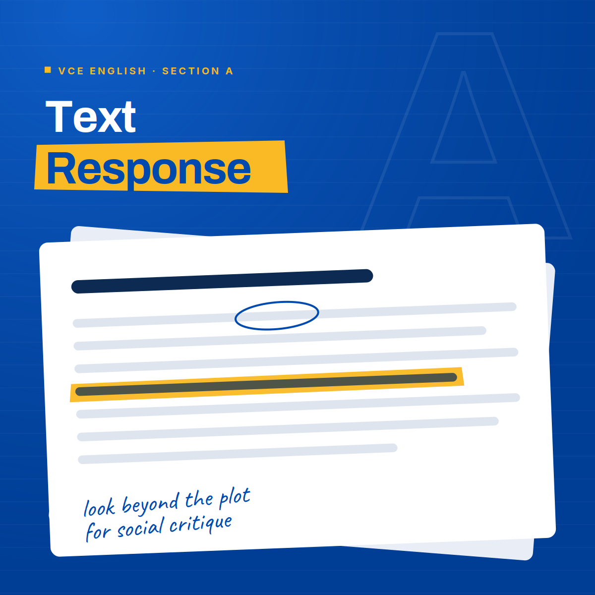 Section A: Text Response